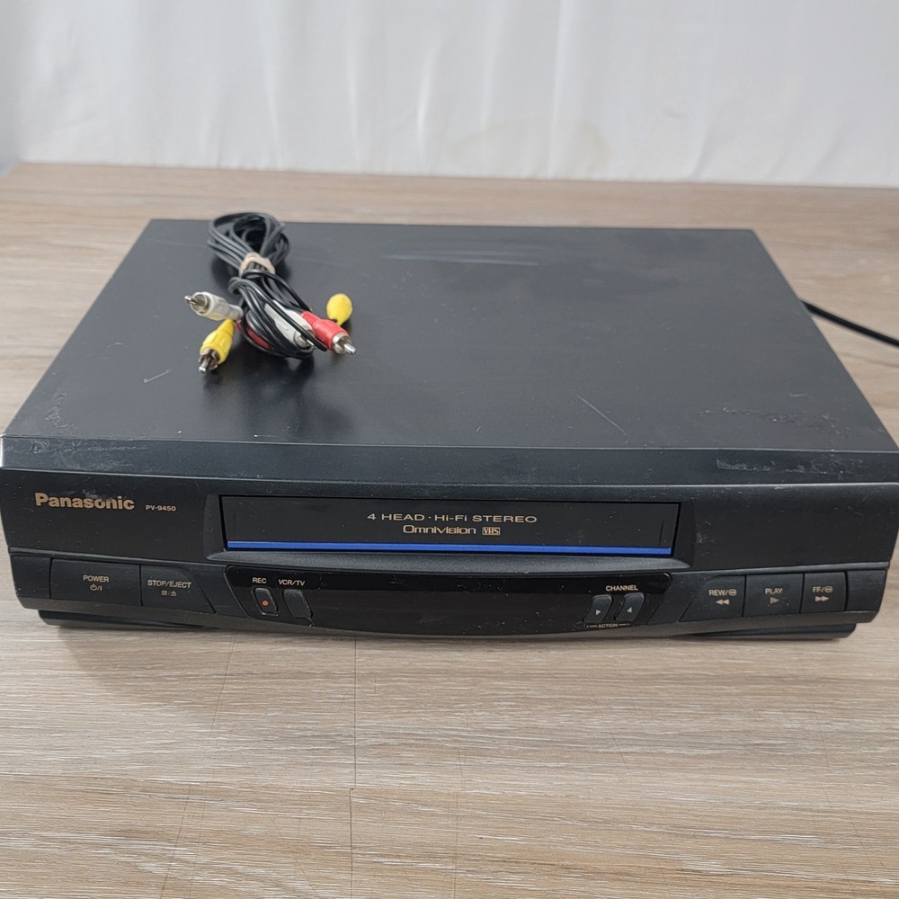 Panasonic PV-9450 OmniVision 4 Head Hi-Fi Stereo VHS VCR Player Black 1999 Japan